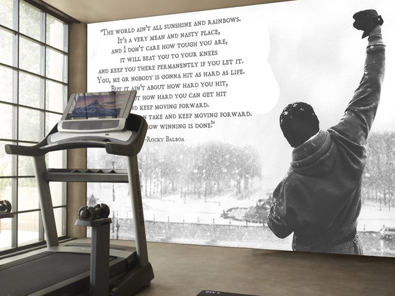 Gym Wallpaper Sport Motivation Gym Wall Mural Boxing Sport - Etsy