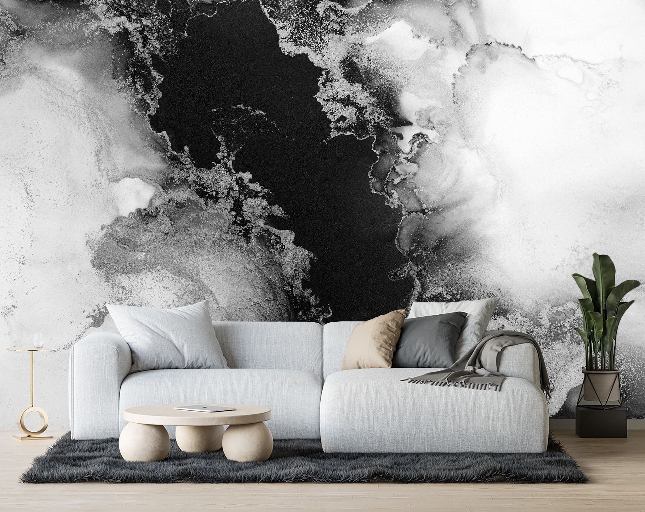 Zwart Abstract Marmer Muurschildering Behang Peel and Stick Vinyl Kantoor  Slaapkamer Woonkamer Behang Steenkoolgrijs Marmer Accent Muurdecoratie  Gedrukt - Etsy België, image size:2126x1687