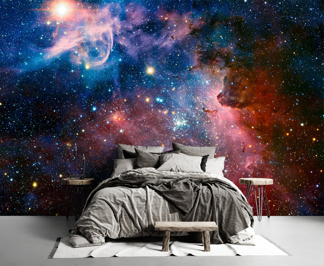 Galaxy Wallpaper Space Wallpaper Bedroom Decor Peel and Stick Wallpaper