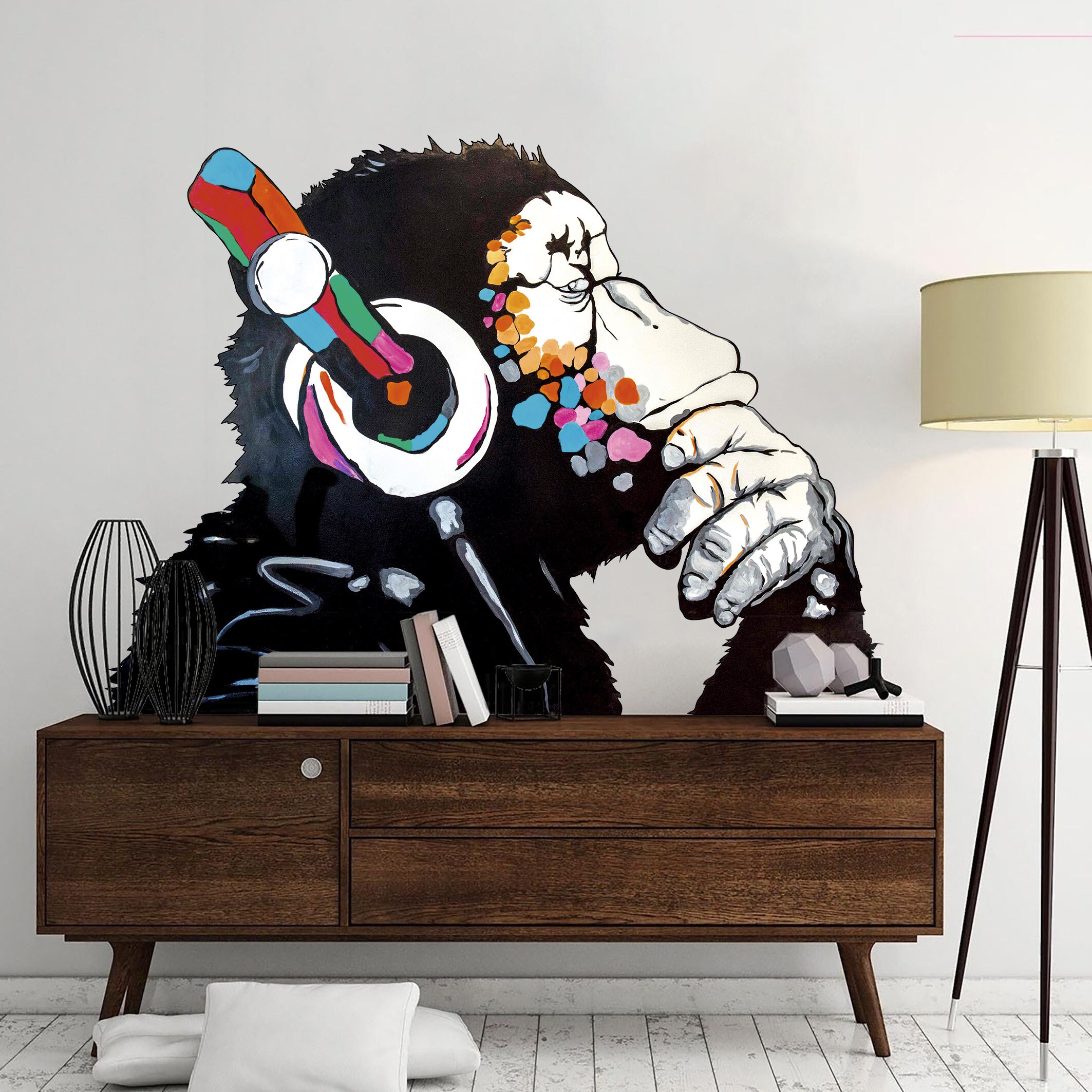 Graffiti Vinyl Sticker Street Art Decal Graffiti Monkey Decal Etsy UK