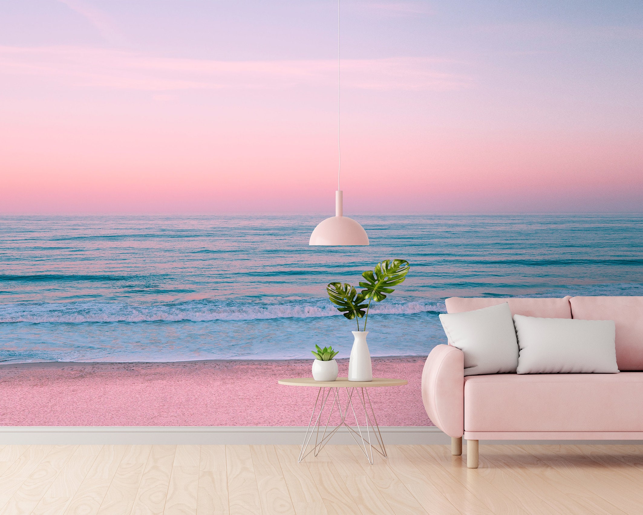 ピンクインテリア 海の風景 テクスチャーアート 海の絵 海 海アート il_1080xN.6071793734_n3me.jpg