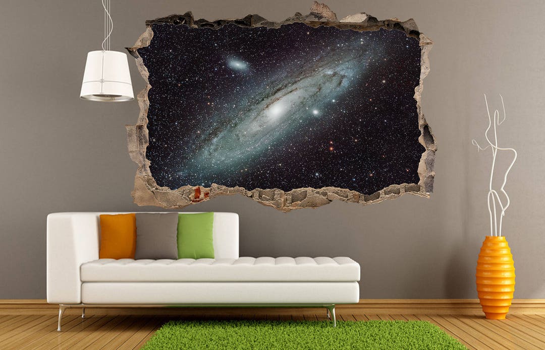 Space Galaxy Wall Decal Stars Space Sticker Astronomy Wall Etsy