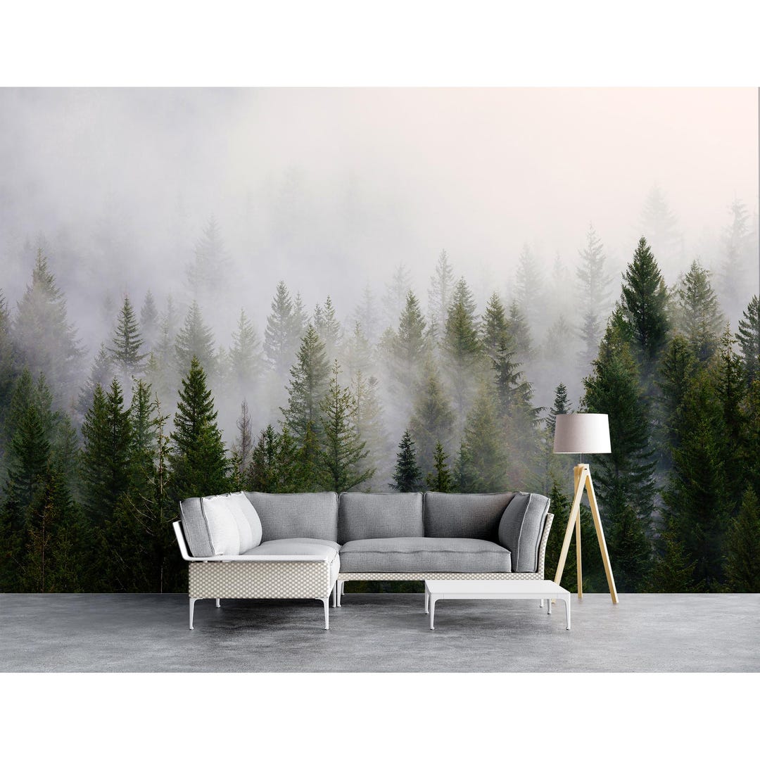 Wallpops Misty Forest Peel and Stick Mural