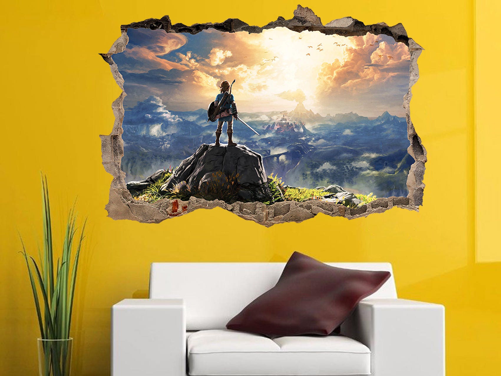 The Legend of Zelda Wall art decal Zelda decor Game wall art Etsy