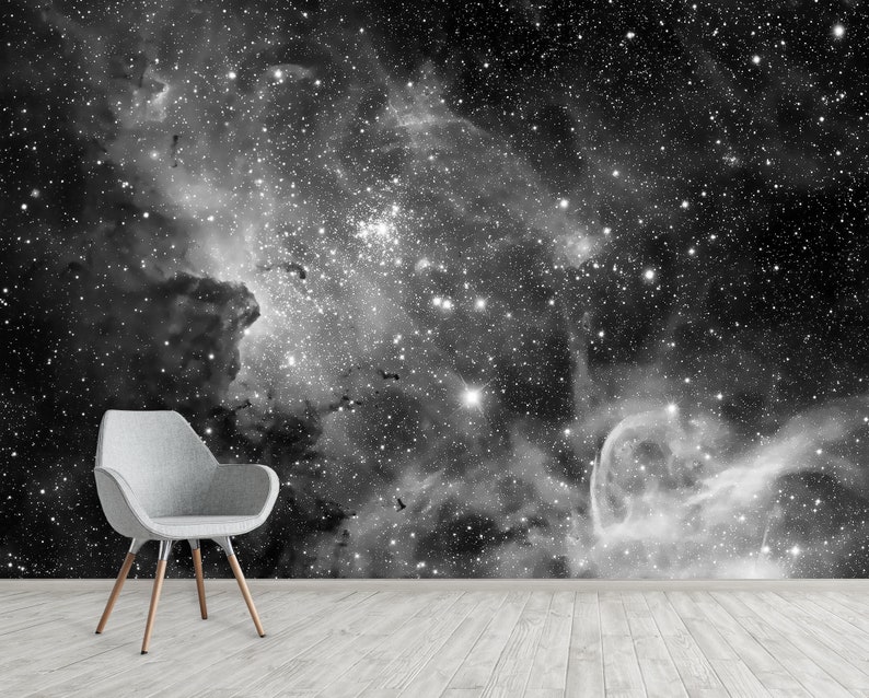 Space Wallpaper Galaxy Wallpaper Peel and Stick Space Wall | Etsy