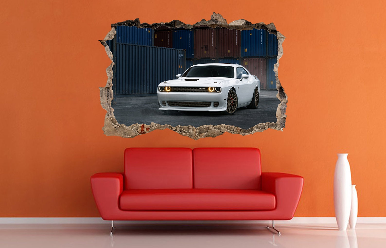 Dodge Wall Decal Vinyl Sticker Car Decal Car Sticker 3d Wall Etsy