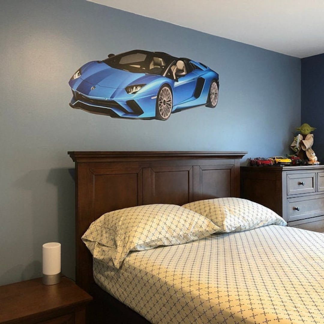 Lamborghini Decal Car Wall Decal Supercar Decal Playroom Wall