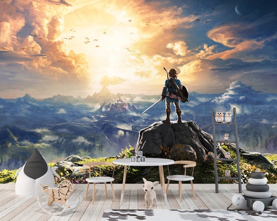 Zelda Breath Of The Wild Video Game Wall Mural Wallpaper Peel Etsy