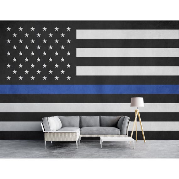 Police Blue Line Flag Wallpaper [46+] Police Flag Wallpaper