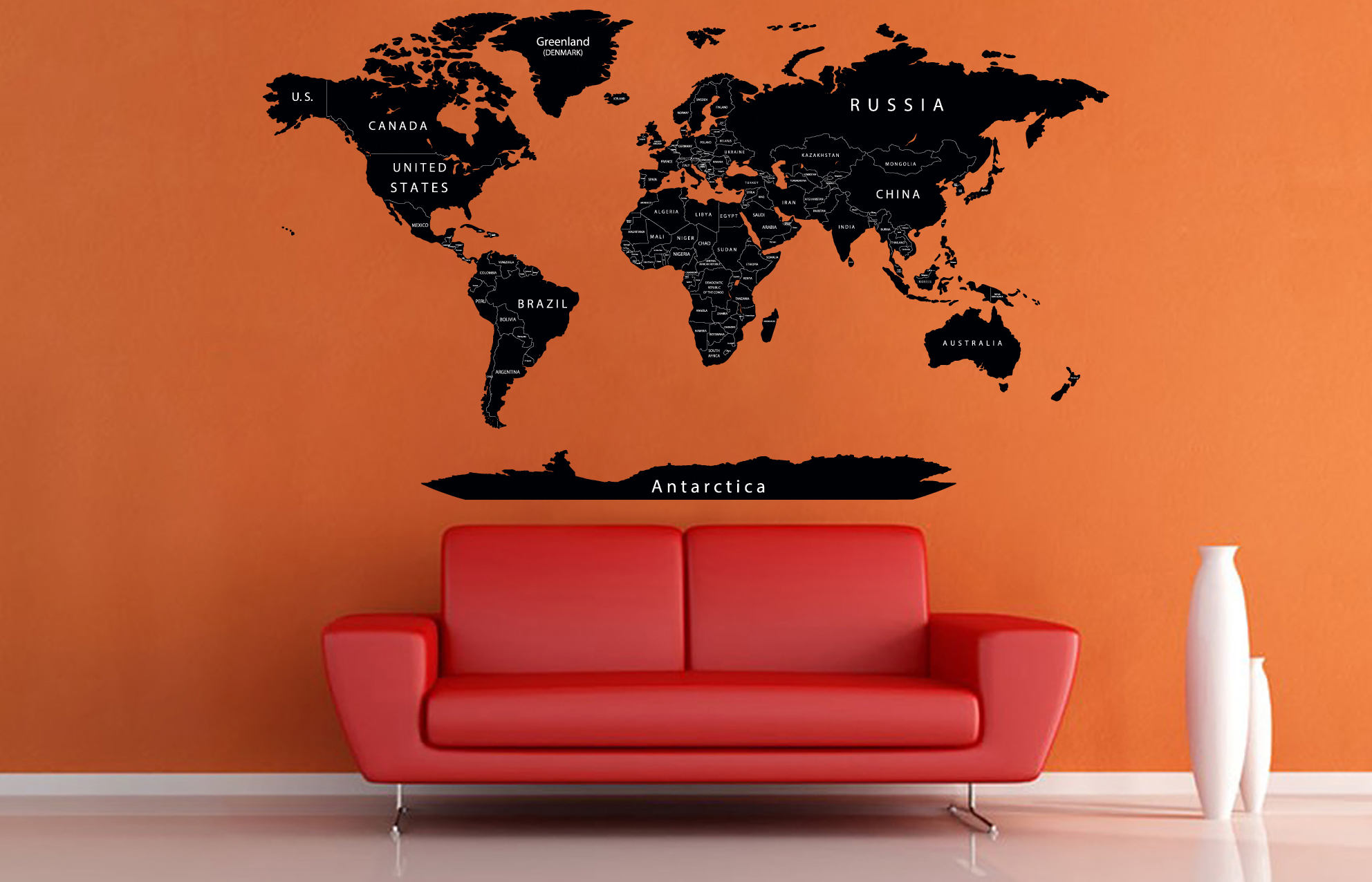 World Map Wall Decal Black World Map Detailed Political Map Etsy UK world-map-wall-decal-black-world-map-detailed-political-map-etsy-uk