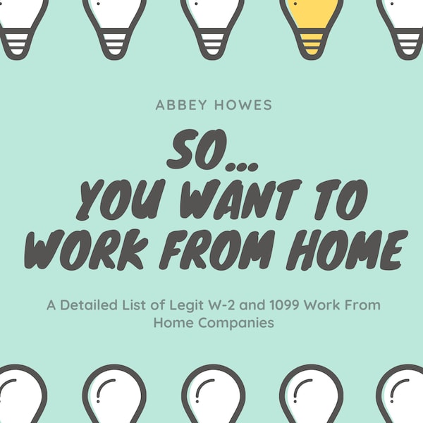 So... You Want To Work From Home Ebook - Work from home printable - PDF Download Printable remote job printable