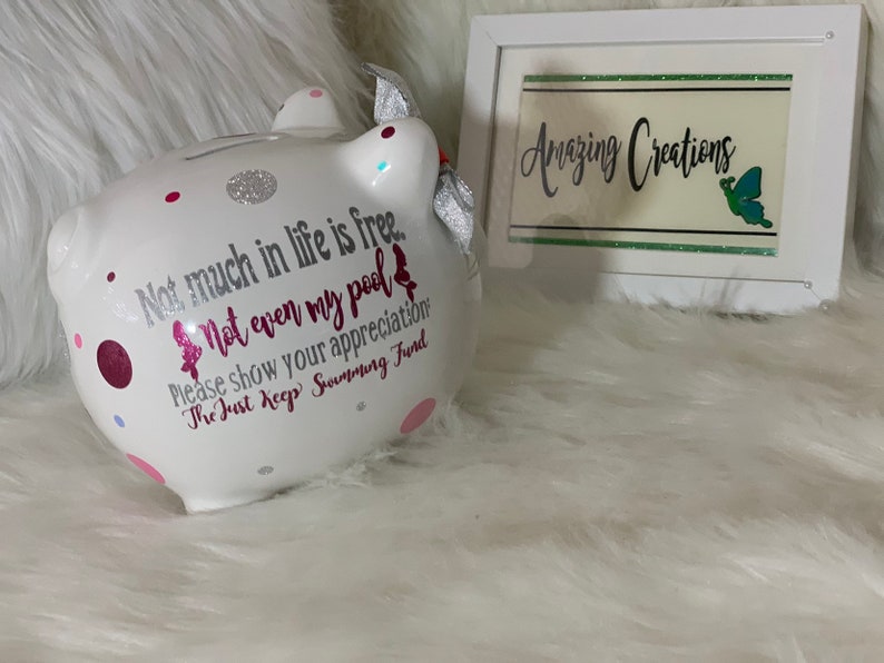 Personalized Piggy Bank Custom Piggy Bank Birth Facts Bank Etsy