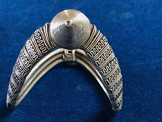 Indian silver bracelet ( upper) - image 1