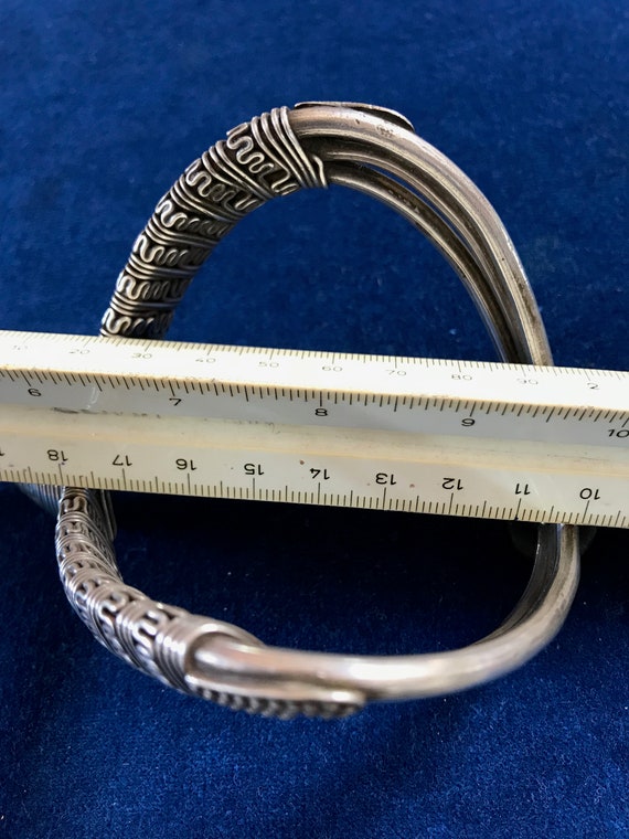 Indian silver bracelet ( upper) - image 4