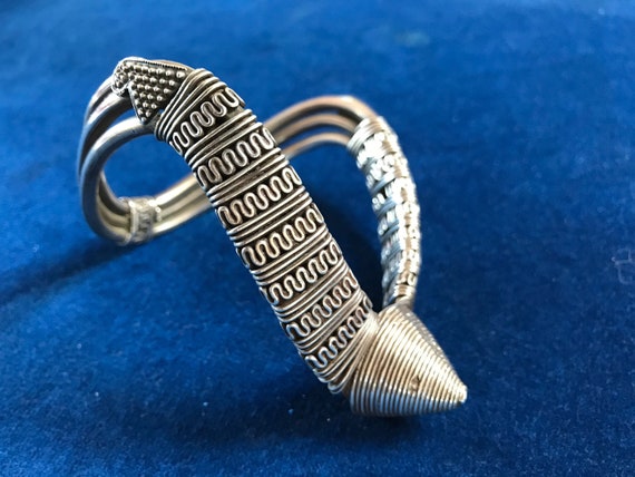 Indian silver bracelet ( upper) - image 2