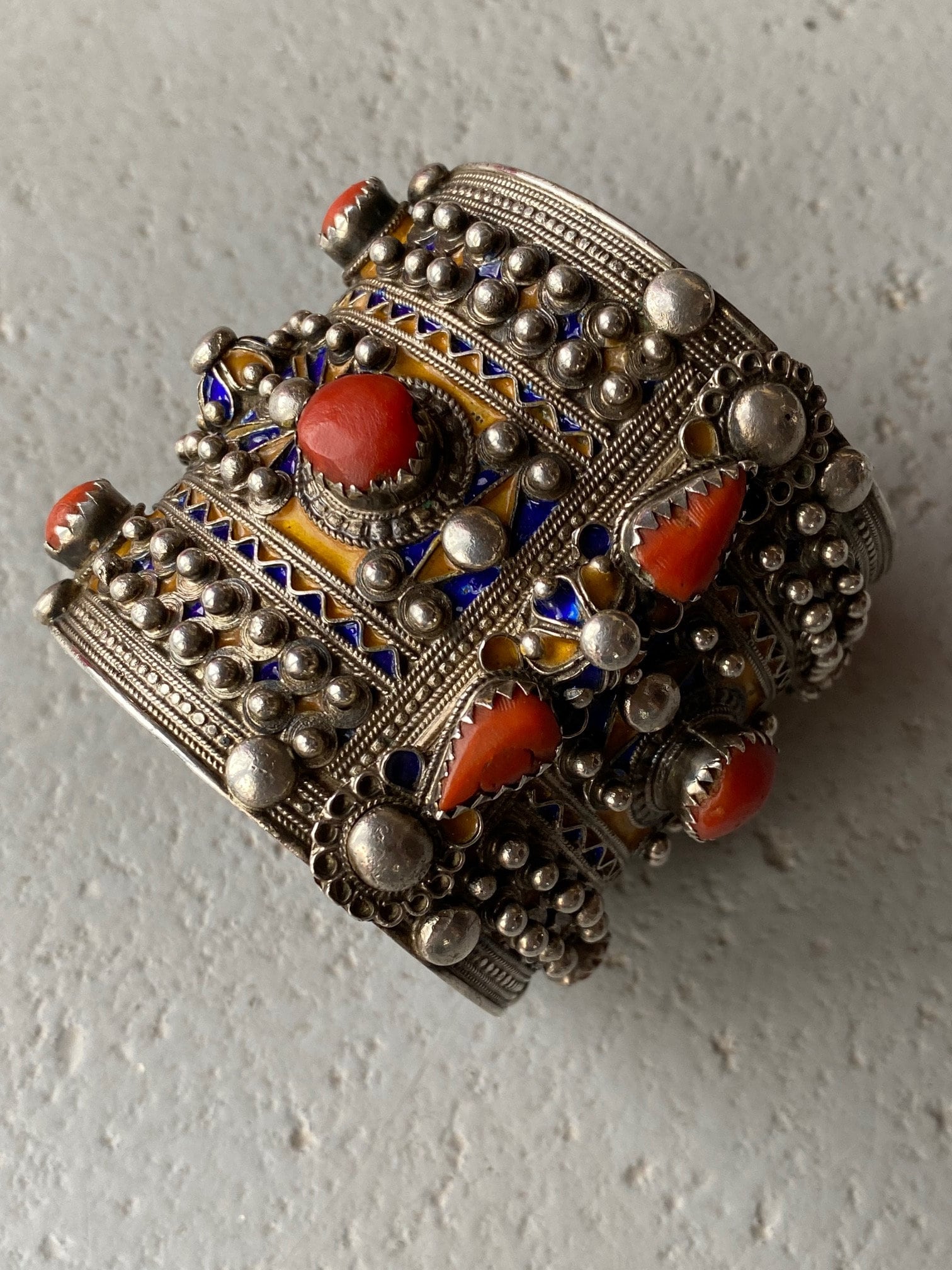 Bracelet Ancien En Argent Massif – Style Traditionnel Ben Yenni – Occasion