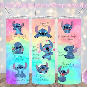 Stitch 20 oz Tumbler Sublimation Wrap
