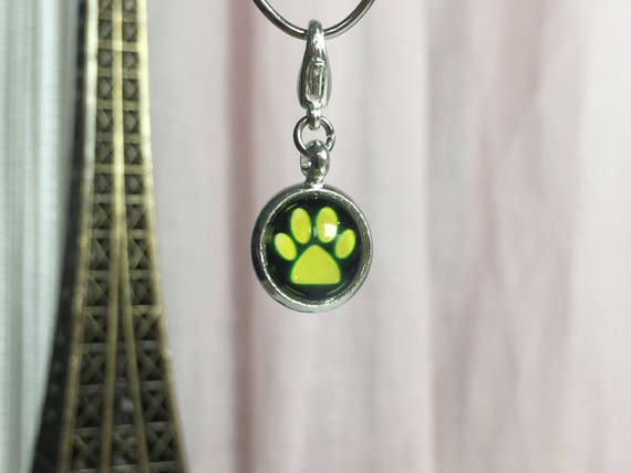 Miraculous Ladybug Chat Noir Cat Noir Paw Symbol Cabochon Bracelet Charm Pendant Glow In The Dark