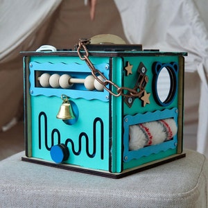 Cube d'activités Montessori, centre d'activités Montessori, cube d'activités pour enfants, jouets sensoriels pour enfants autistes, jouets sensoriels Montessori