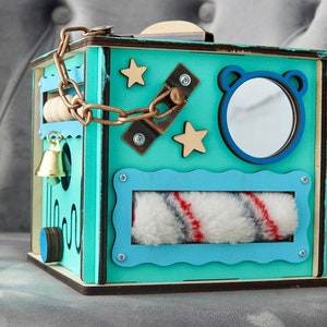 Occupé cube pour tout-petit, planche occupée pour tout-petit, jouets Montessori 1 an, cube occupé pour enfants, planche occupée 1 an, jouets Fidget Toys 1 an