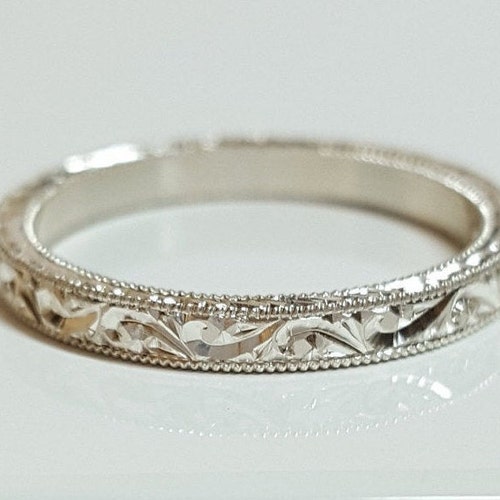 Hand Engraved 2mm/2.5mm/3mm Ring 