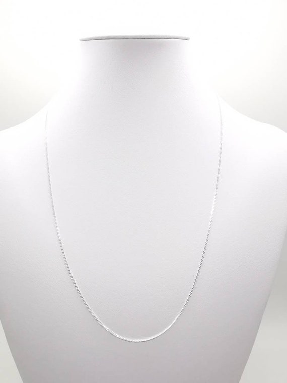 50cm Length Diamond Cut Curb Chain In 925 Sterling Etsy
