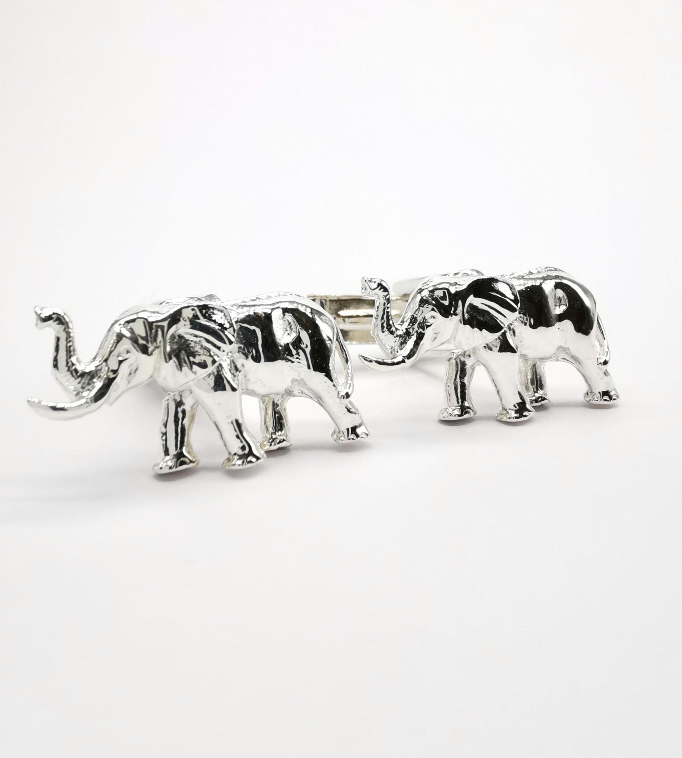 Sterling silver elephant cufflinks best sale