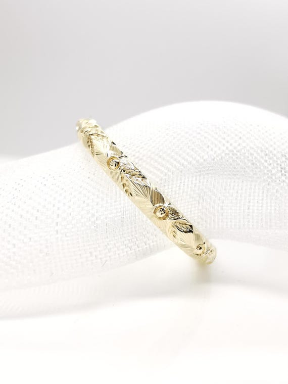 Orange Blossom Leaf Hand Engraved Ring 2mm Available in 950 Platinum 18ct and 9ct White Rose or Yellow Gold and 925 Sterling Silver Etsy Canada