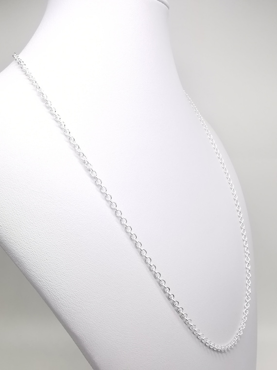 Sterling Silver cable chain 55cm Sterling Silver cable chain 55cm