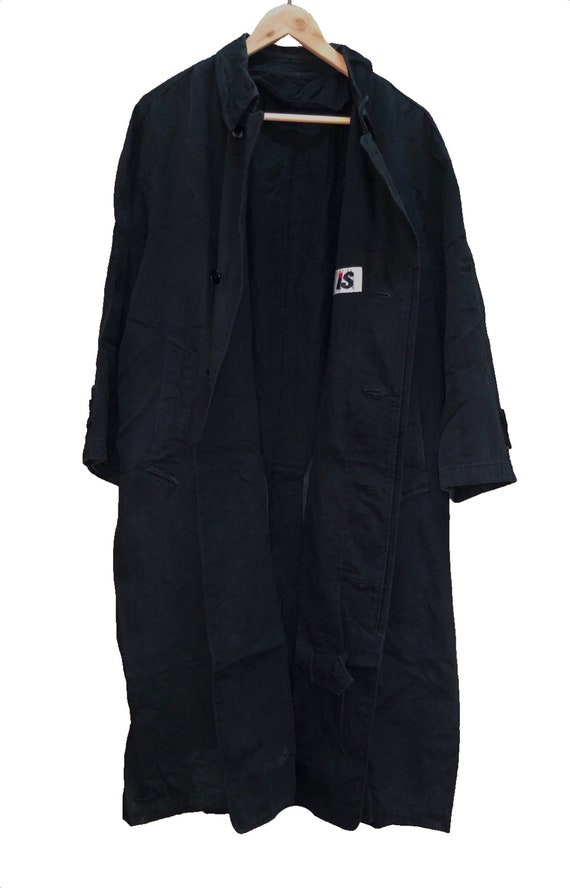 Vintage Issey Miyake I.S Logo Care Tag Trench long