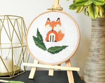 Woodland Creatures Series - Little Fox ** Modern Cross Stitch Pattern Laure Isabelle Design **