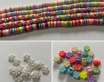 DESTASH - Shaped beads, seed beads and polymer clay beads