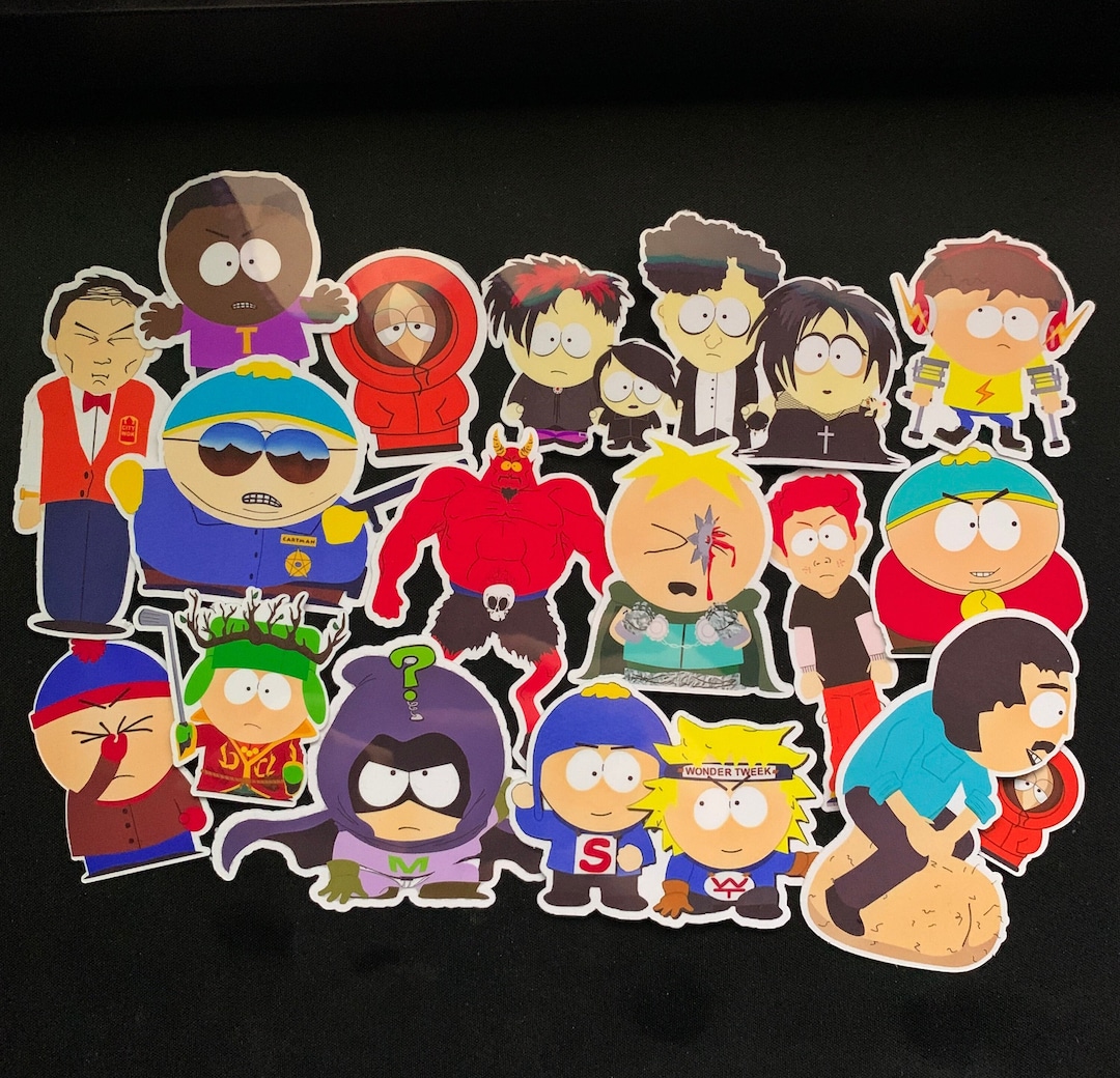 15 South Park Stickers Waterproof High Quality Glossy Laminated