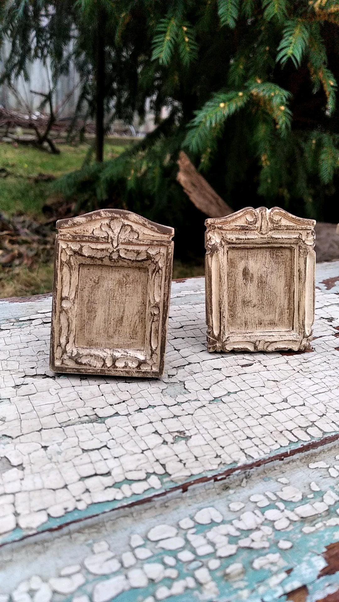 ドールハウスミニチュアフレンチスタイルフレーム、ミニチュアフレーム