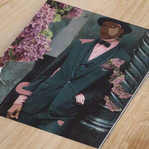 Surreal Collage Art - &quot;Too Fresh&quot; - 12&quot;x 12&quot;  Black Art - Black Collage - Black Love - Surreal Art - Modern Poster - Art Print - Wall Decor
