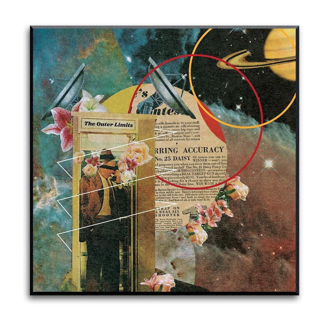 Retro Surrealist Outer Space Art Print: Vintage Collage Wall Decor - Etsy