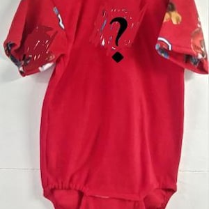 Surprise Onsie Made to Your Measurements...short sleeves, no legs, snaps in crotch