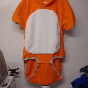 ABDL Rainbow Fox Sleeper No LEG Onsie with Snap Crotch, Ears, Tail, and Hood, Custom Made S M L XL 2xl with your measurements
