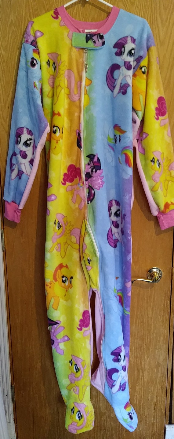My Little Pony Fleece Footie Pajamas with Locking Zipper Etsy
