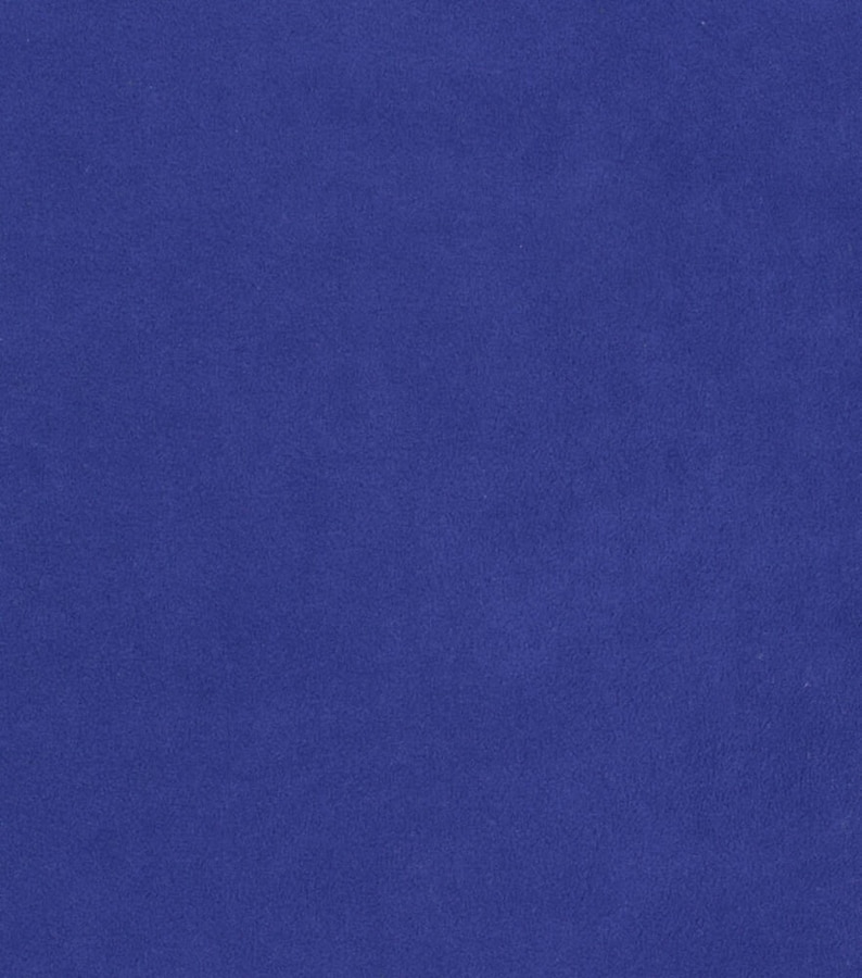 May include: Solid blue fabric with a slightly textured surface.