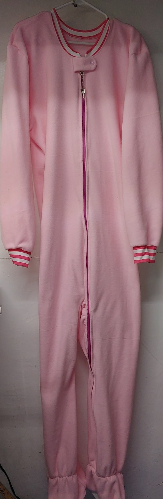 Pink footed pajamas hotsell