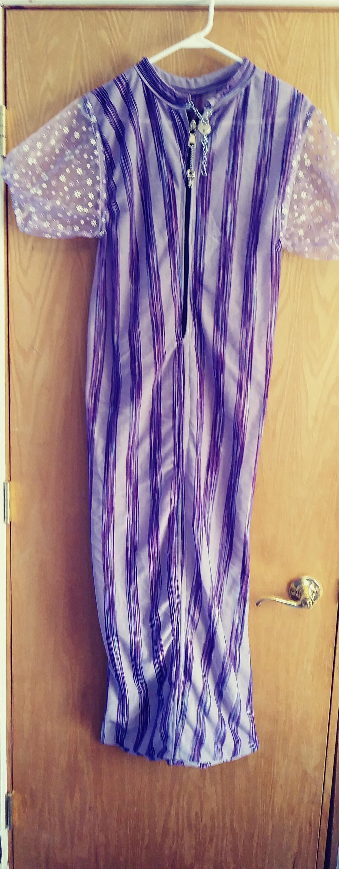 SMALL/XS ABDL Locking Zipper Purple Sleepsack W/sheer Sleeves*37 ...