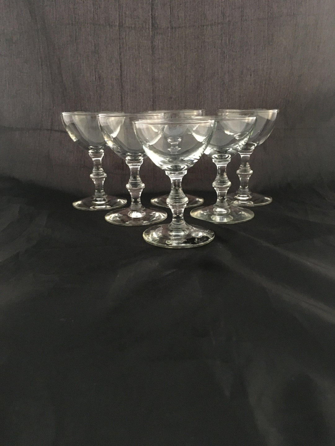 Set of 2 Mid Century Modern Cordial / Sherry / Port / Small Liquor