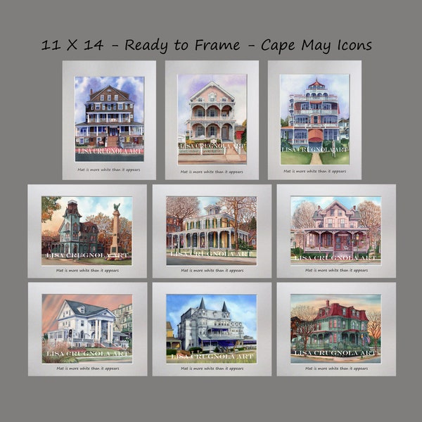 11 X 14 Cape May Iconic Buildings