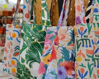 Tote bag - large smartphone pocket