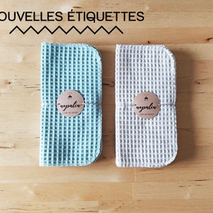 Essuies-tout x5 zéro déchet nopalin zéro déchet, cuisine et ménage écologique, lavable réutilisable, tissu absorbant, 100% coton image 10