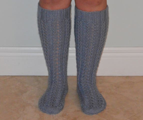 Long cable knit socks Outlet