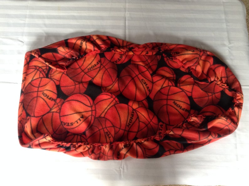 Soft wheelchair cover. Scooped leg fleece wheel chair cover Leg warmer Basketball wheelchair blanket Basketball fleece blanket