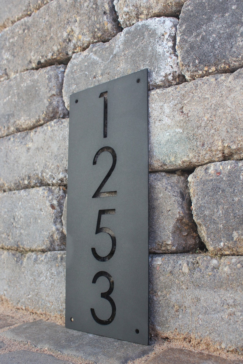 Metal Address Plaque Metal Address Sign Address Sign Etsy
