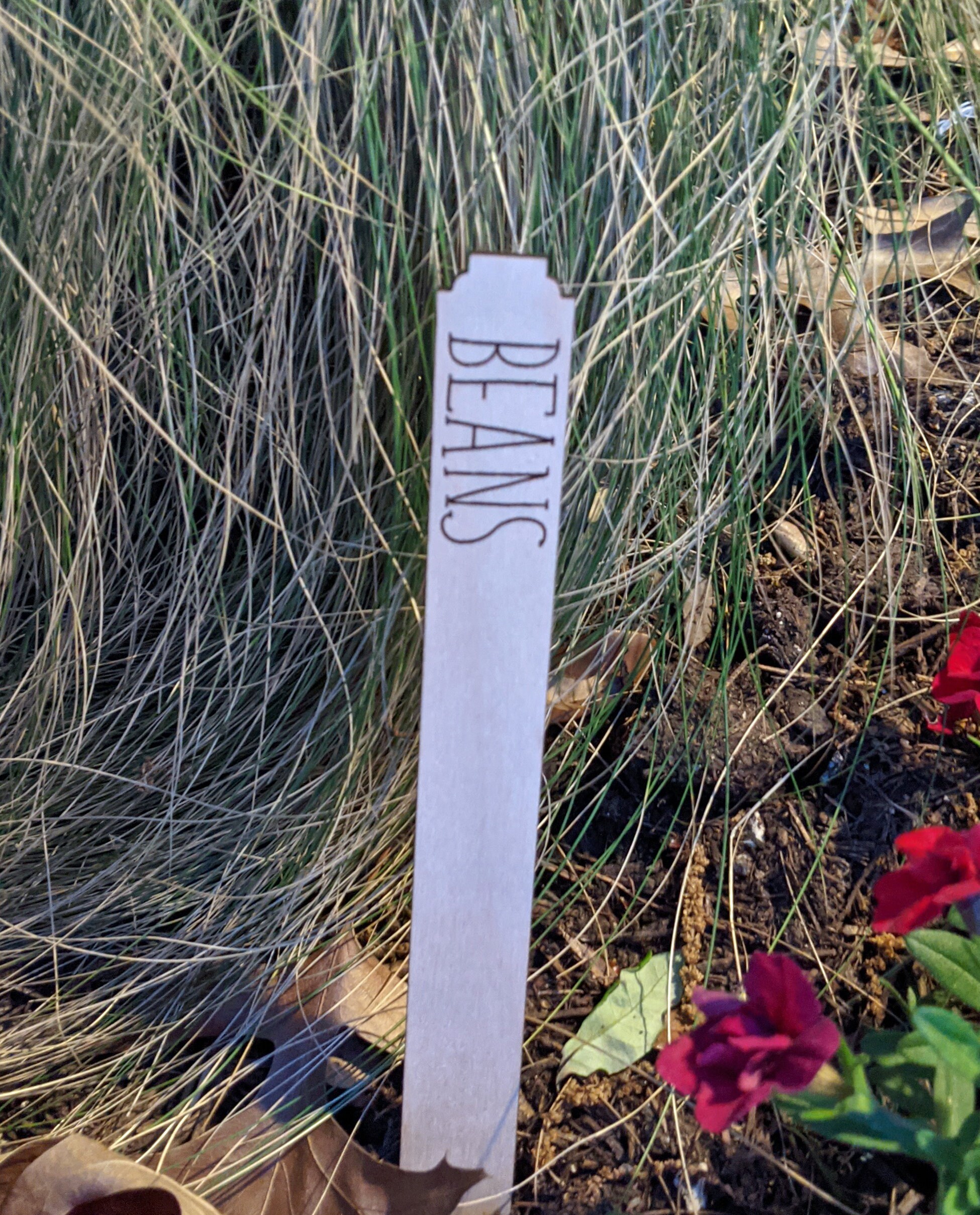 Large Wooden Garden Plant Stakes Etsy